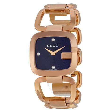 rose gold and black gucci watch|Gucci rose gold watch ladies.